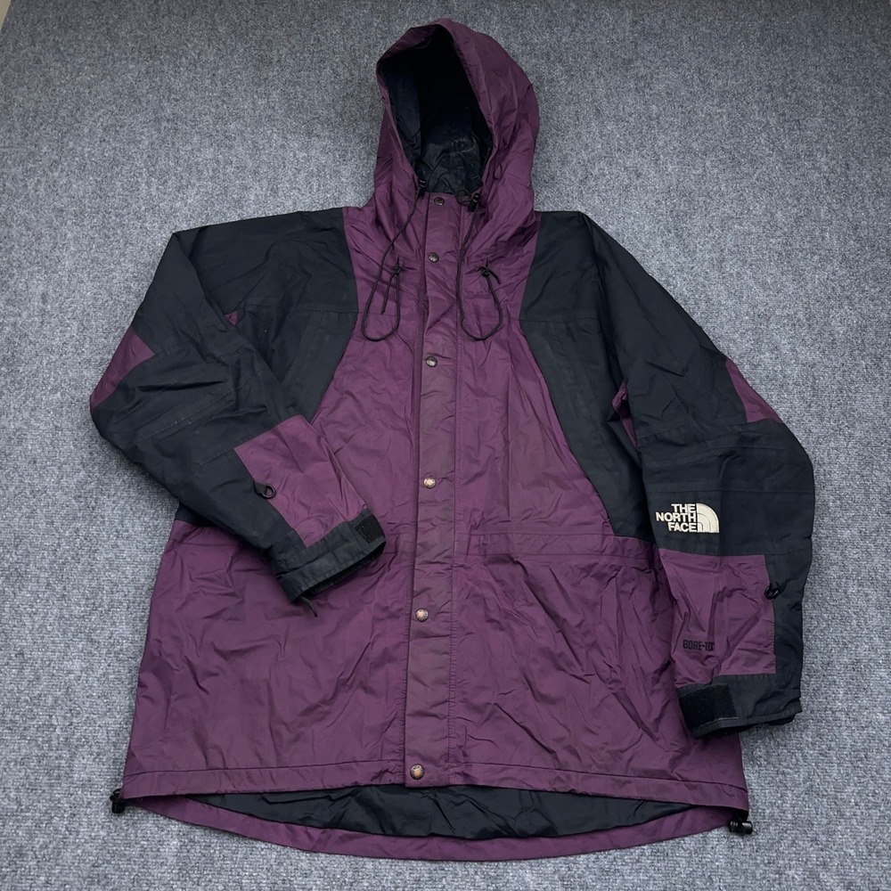 Vintage The North Face Mountain Shell Jacket Mens XXL Purple GORE-TEX Hooded